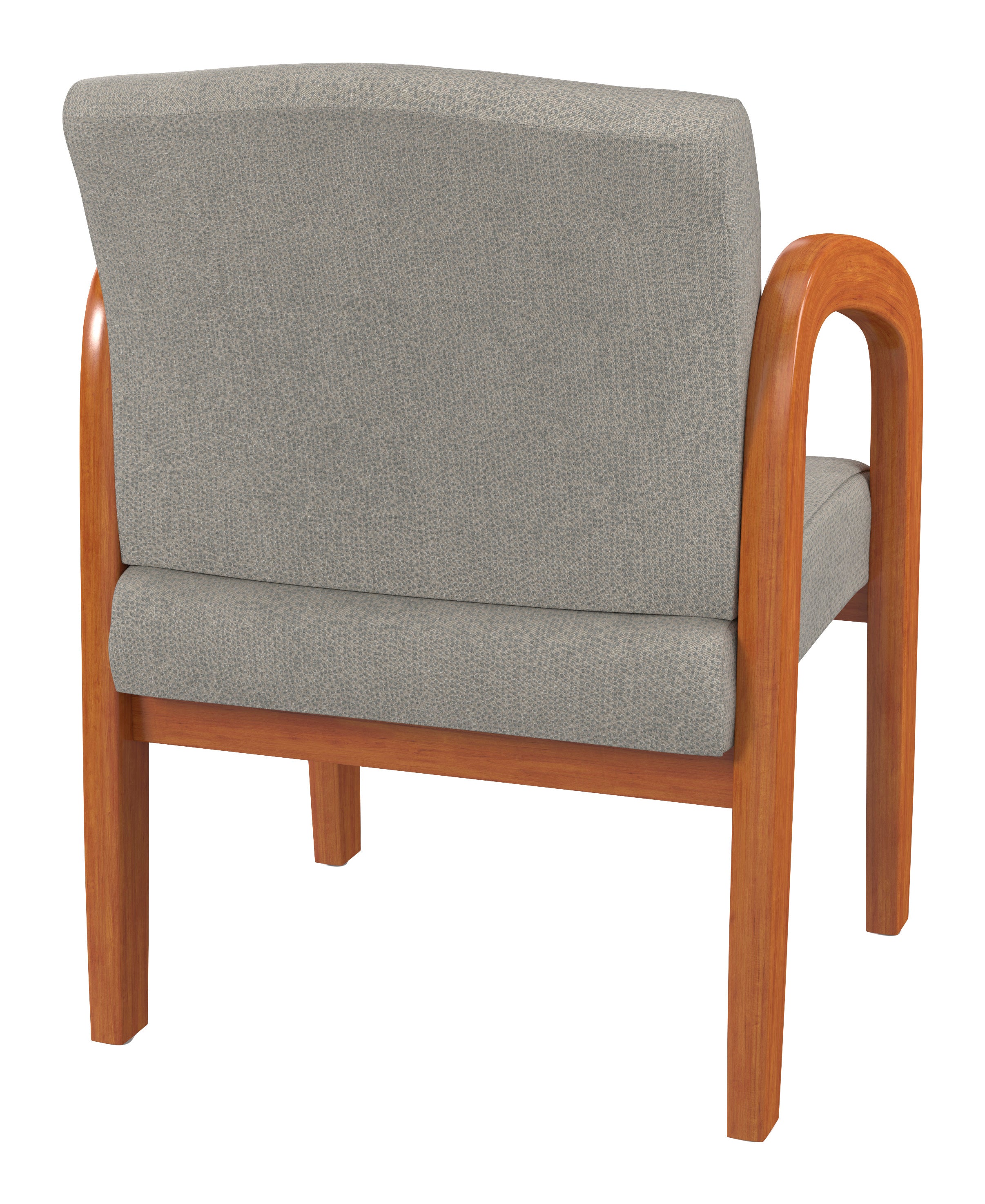 Medium Oak Finish Wood Visitor Chair